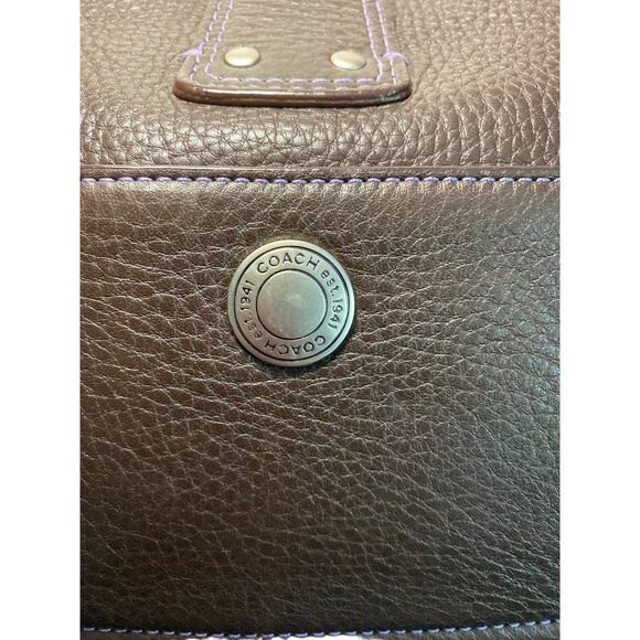 Coach Handbag     Brown      Shoulder Strap    Leather - Picture 4 of 11